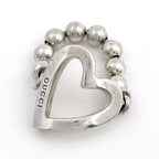 Gucci Heart Ball Chain Ring 925 Sterling Silver — view 2