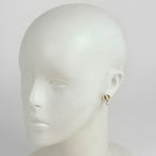 Dior Logo Faux Pearl Earrings CD Swing Gold Plated — view 5