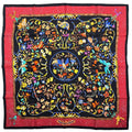 Hermes Carre 90 Pierres D' Orient Et D' Occident Oriental Stone and Western