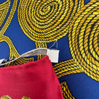 Hermes Carre 90 Arabesque Scarf Silk Blue Red Multicolor — view 3