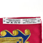 Hermes Carre 90 Arabesque Scarf Silk Blue Red Multicolor — view 2