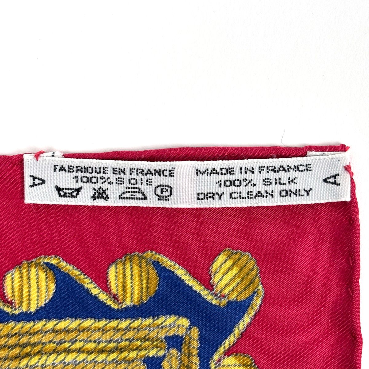 Hermes Carre 90 Arabesque Scarf Silk Blue Red Multicolor — view 2