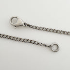Chanel CC Logo Necklace Silver Plated — view 3