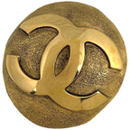 Chanel CC Logo Brooch Gold Plated