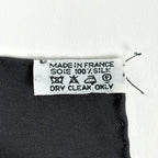 Hermes Carre 90 Feux de L'hiver Winter Fire Scarf Silk Gray Blue — view 2