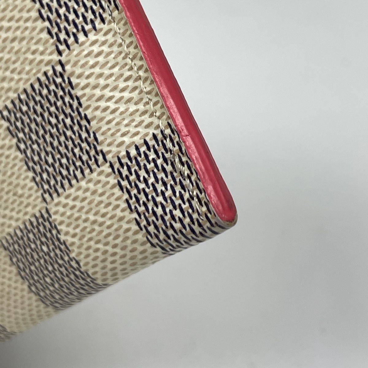 Louis Vuitton Card Holder Sample Pass Case Damier Azur Rose Papaya White — view 3