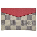 Louis Vuitton Card Holder Sample Pass Case Damier Azur Rose Papaya White