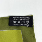 Hermes Carre 90 Legende Kuna Legend of the People of Panama Scarf Silk Green — view 2