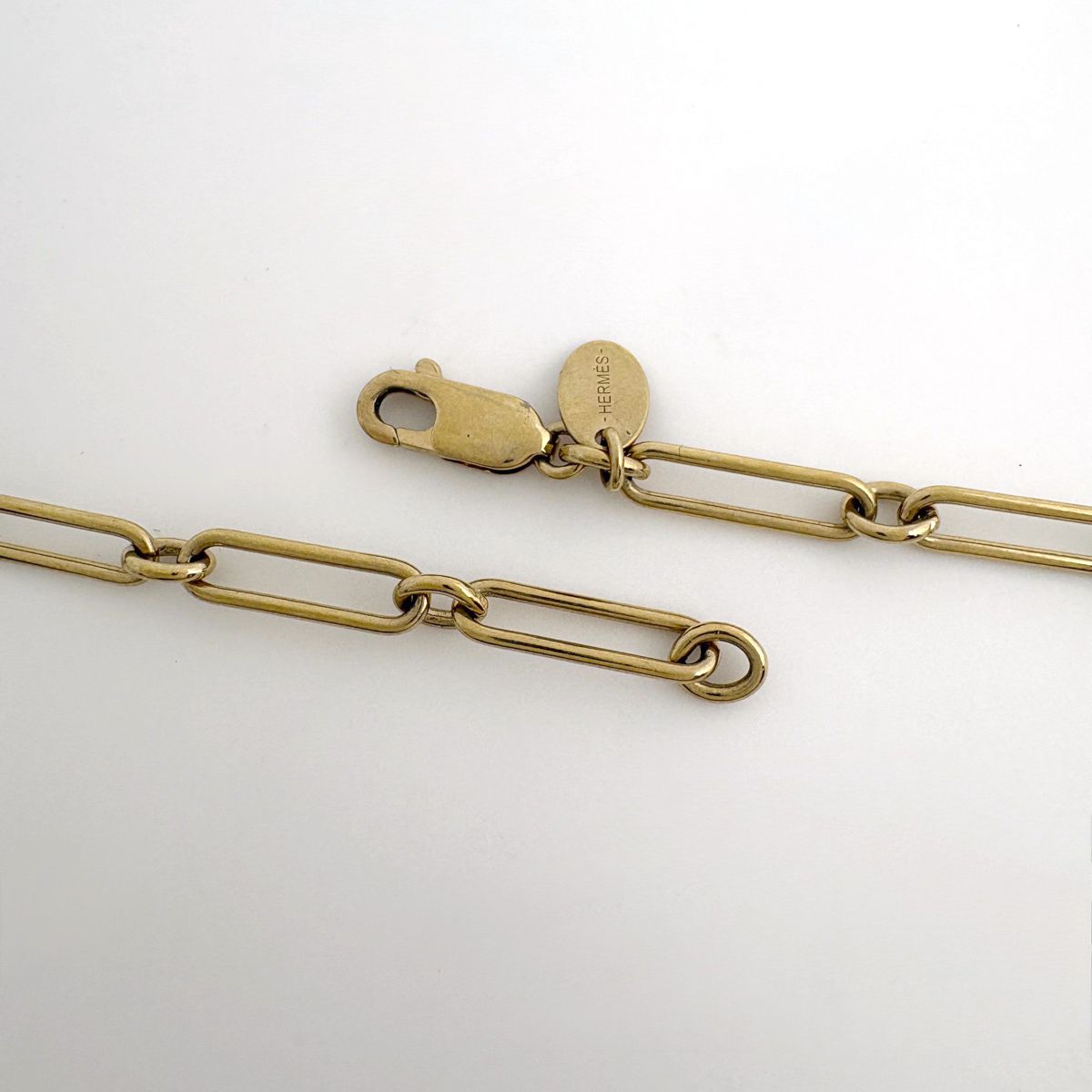 Hermes Amulet Cadena GM Long Necklace Buffalo Horn Gold Black — view 3