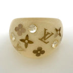 Louis Vuitton Bague Ankle John Ring Resin Plastic Clear Gold — view 2