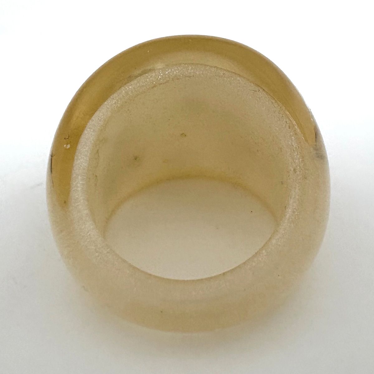 Louis Vuitton Bague Ankle John Ring Resin Plastic Clear Gold — view 3