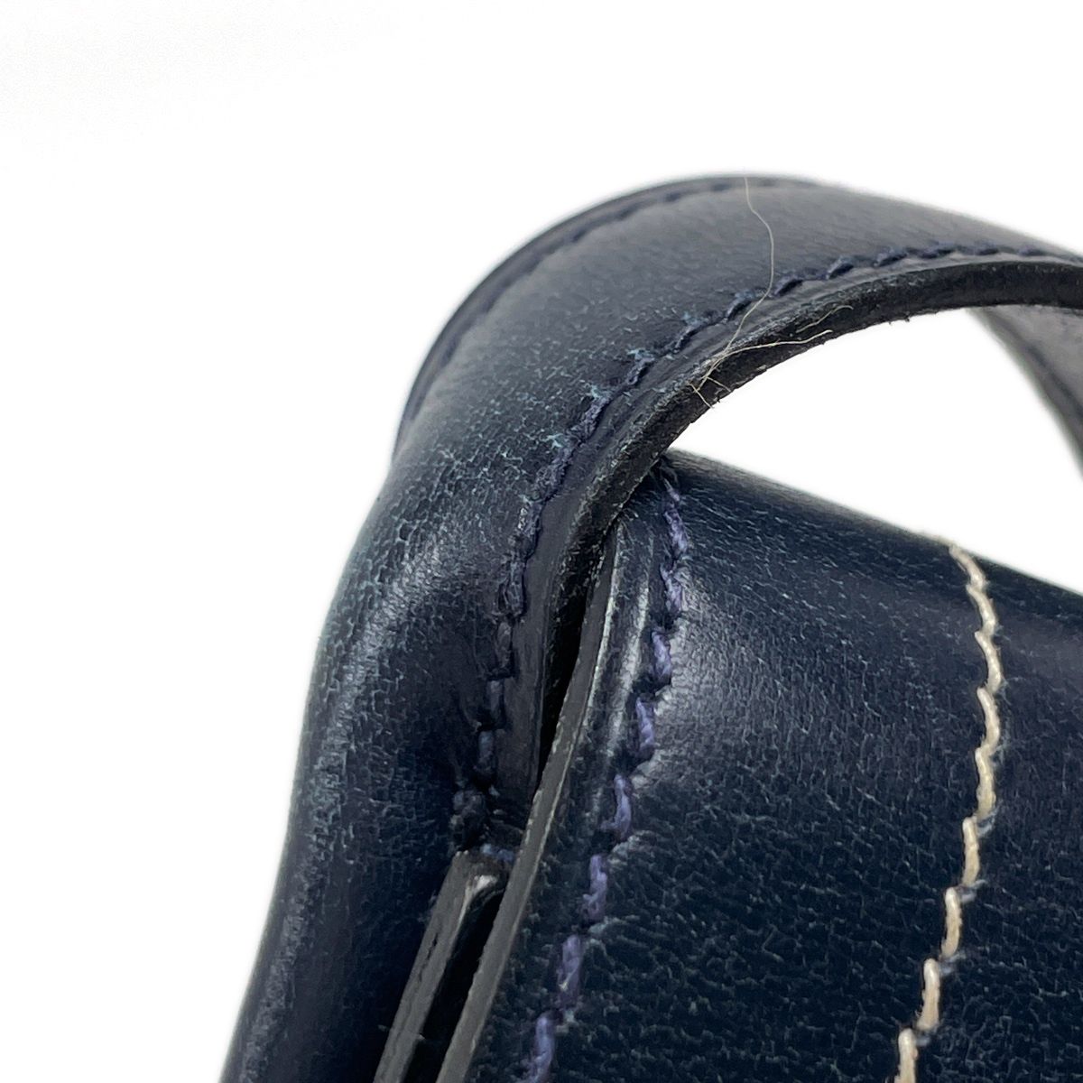 Hermes Gallopade Shoulder Bag Box Calf Blue Indigo — view 6