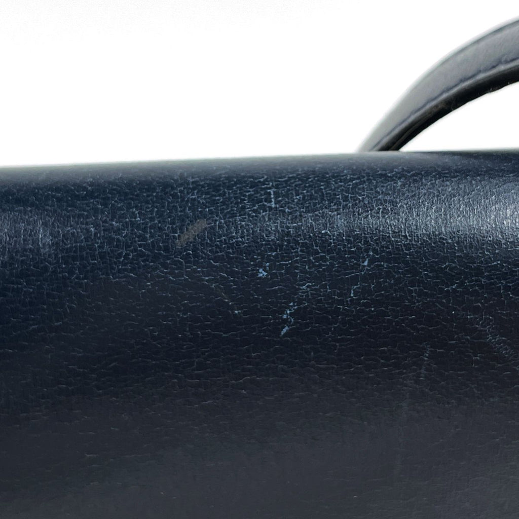Hermes Gallopade Shoulder Bag Box Calf Blue Indigo — view 4