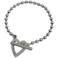 Gucci Ball Chain Bracelet Heart 925 Sterling Silver