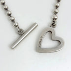 Gucci Ball Chain Bracelet Heart 925 Sterling Silver — view 2