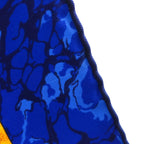 Hermes Carre 90 Carpe Diem Enjoy Your Day Sun Moon Star Scarf Silk Blue — view 3