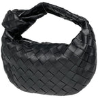 Bottega Veneta Intrecciato Mini Jodie Handbag Braided Leather Black