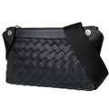 Bottega Veneta Intrecciato Shoulder Bag Braided Leather Black