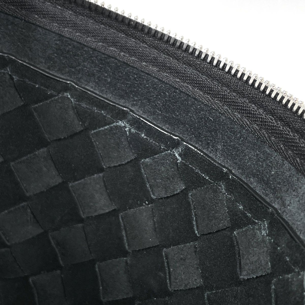 Bottega Veneta Intrecciato Shoulder Bag Braided Leather Black — view 6