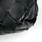 Bottega Veneta Intrecciato Shoulder Bag Braided Leather Black — view 3