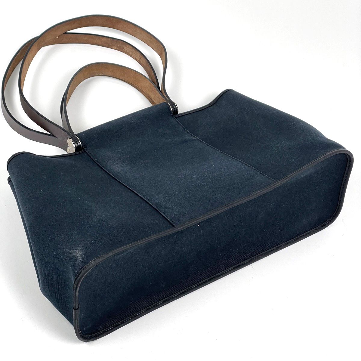 Hermes Kabak Elan PM Tote Shoulder Bag Toile Officier Black — view 2