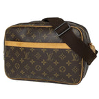 Louis Vuitton Reporter PM Shoulder Bag Monogram Brown