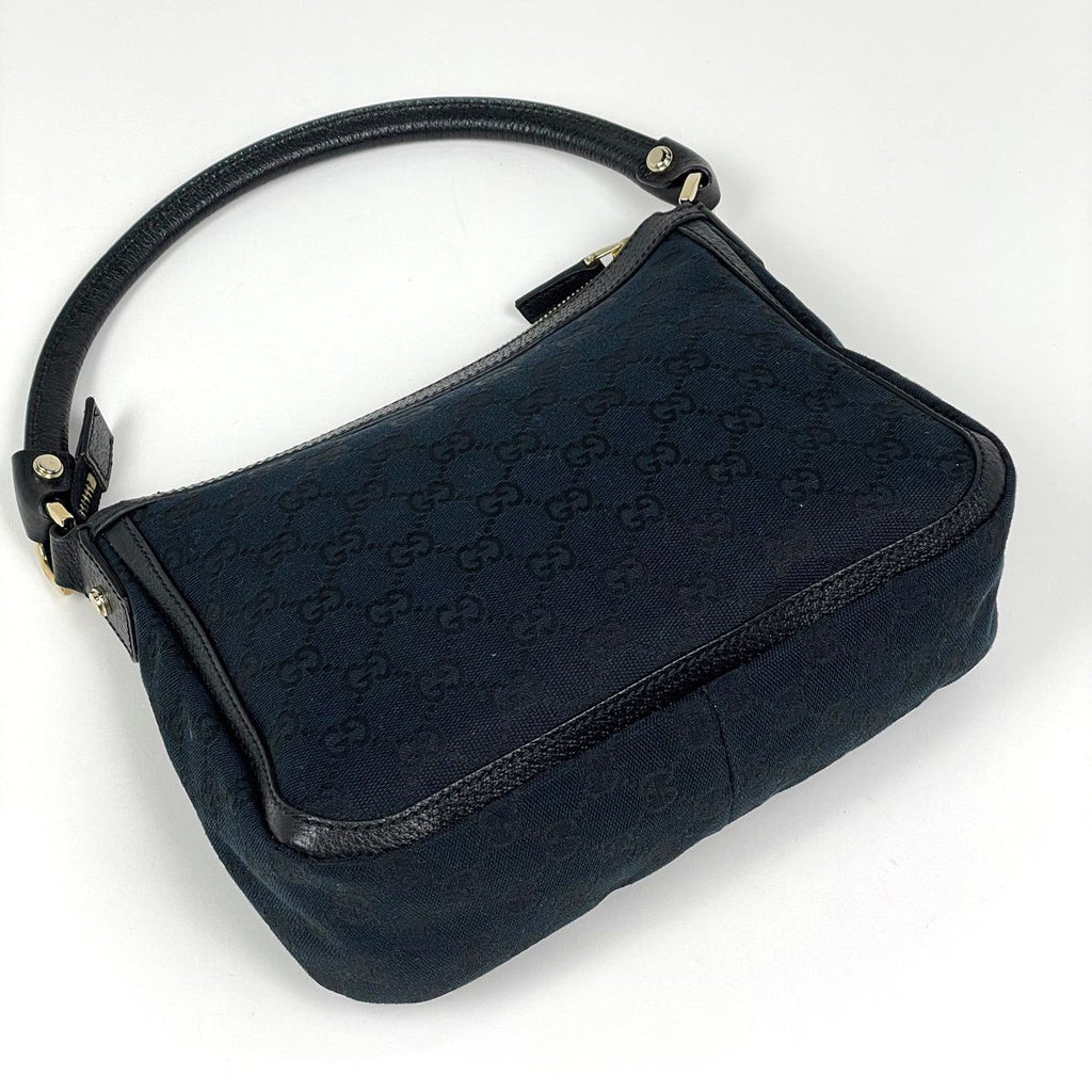 Gucci GG Pattern Handbag Canvas Black — view 2