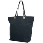 Gucci GG Pattern Tote Canvas Black