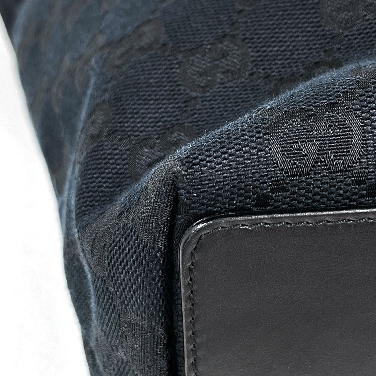Gucci GG Pattern Tote Canvas Black — view 3