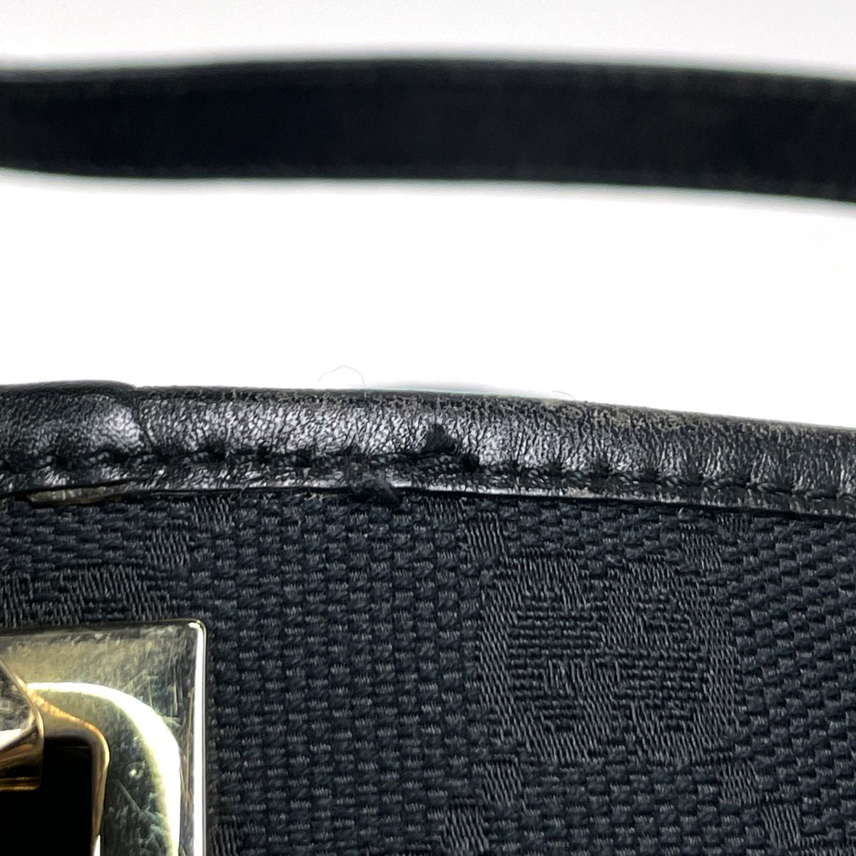 Gucci GG Pattern Tote Canvas Black — view 5