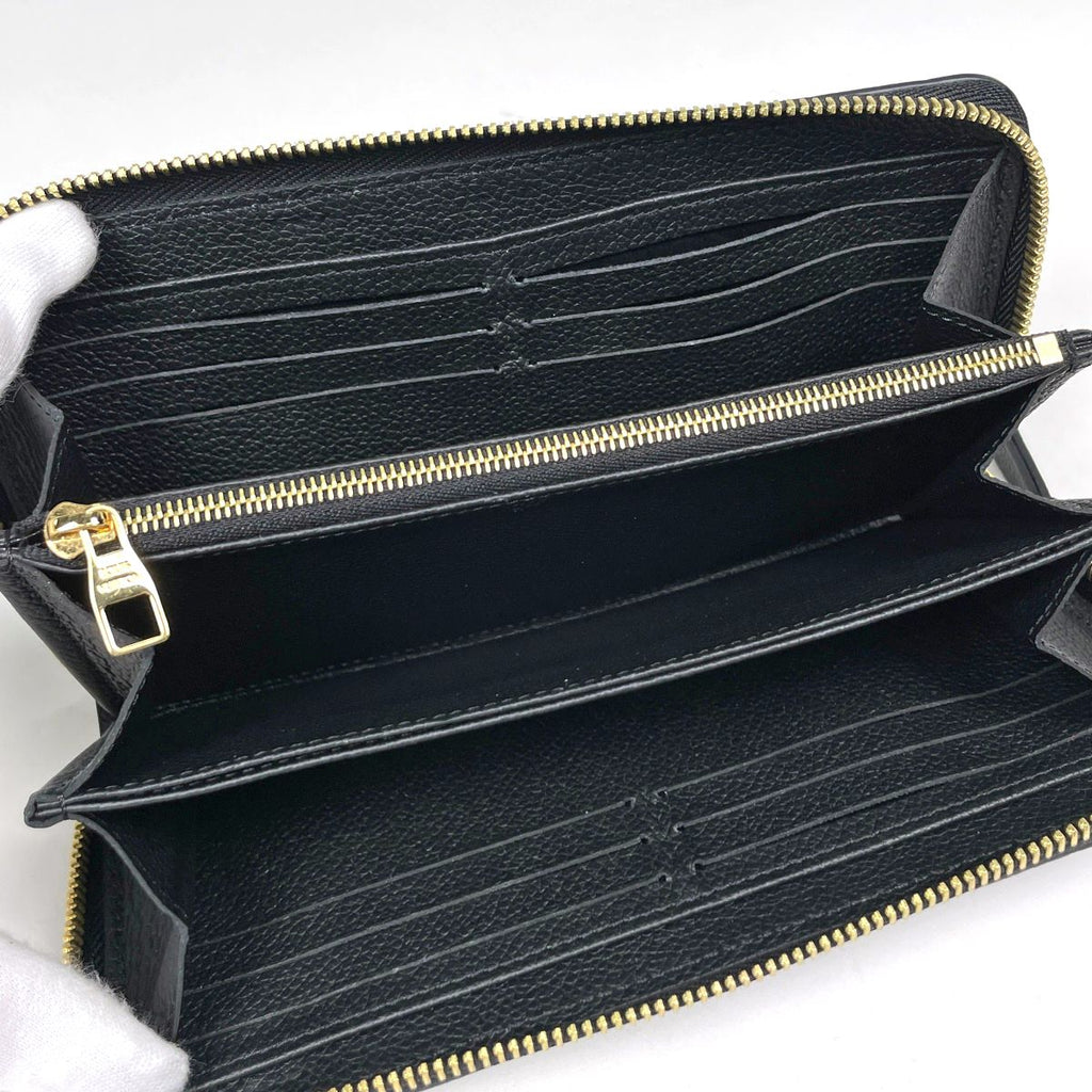 Louis Vuitton Zippy Wallet Zip Around Monogram Empreinte Noir — view 5