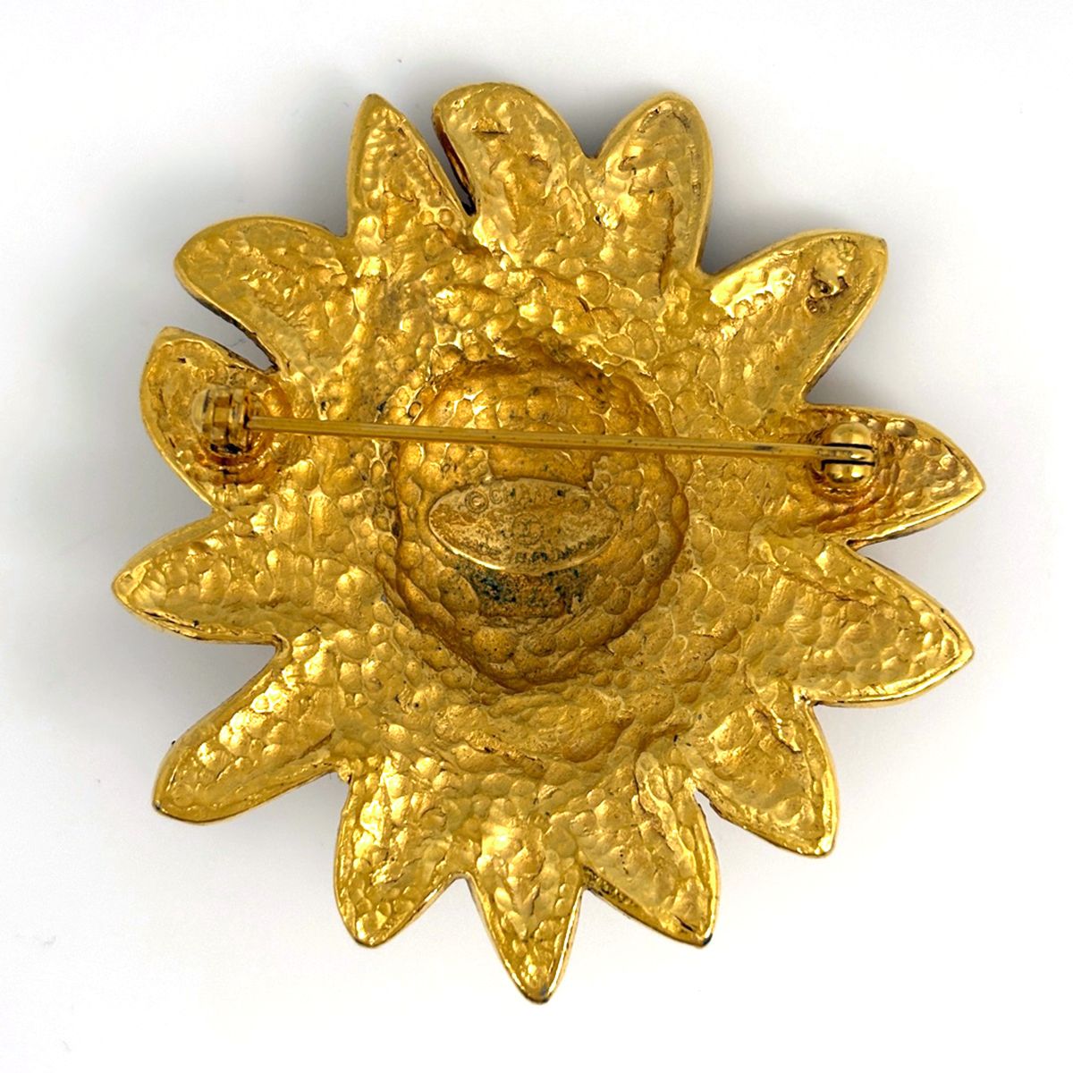 Chanel Lion Motif Fu Brooch CC Logo Gold Plated — view 2