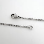 Chanel CC Logo Necklace Silver Plated — view 3