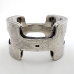 Hermes Motif Ring 925 Sterling Silver — view 4