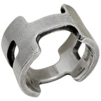 Hermes Motif Ring 925 Sterling Silver