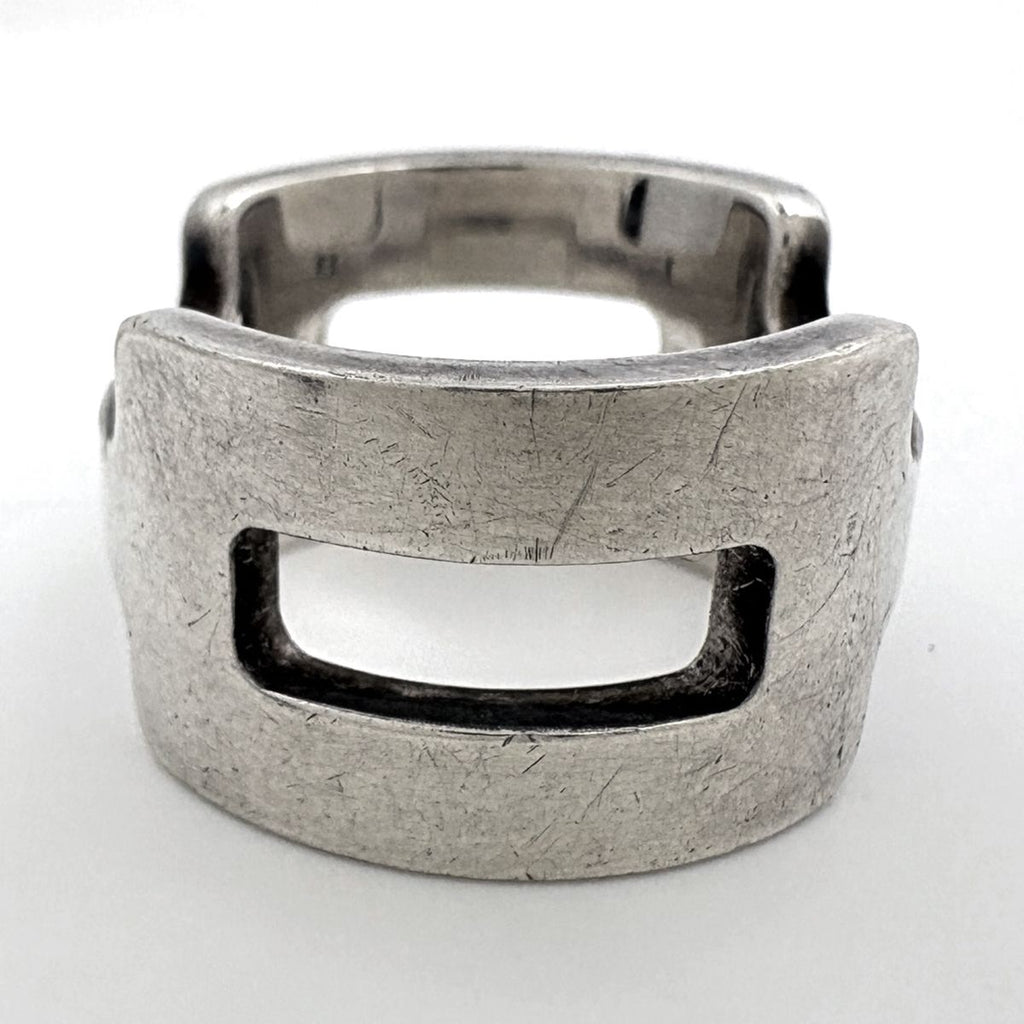 Hermes Motif Ring 925 Sterling Silver — view 3