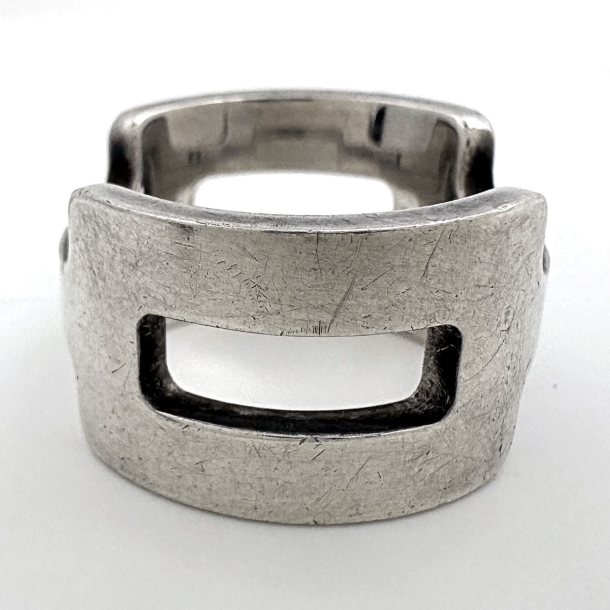 Hermes Motif Ring 925 Sterling Silver — view 3