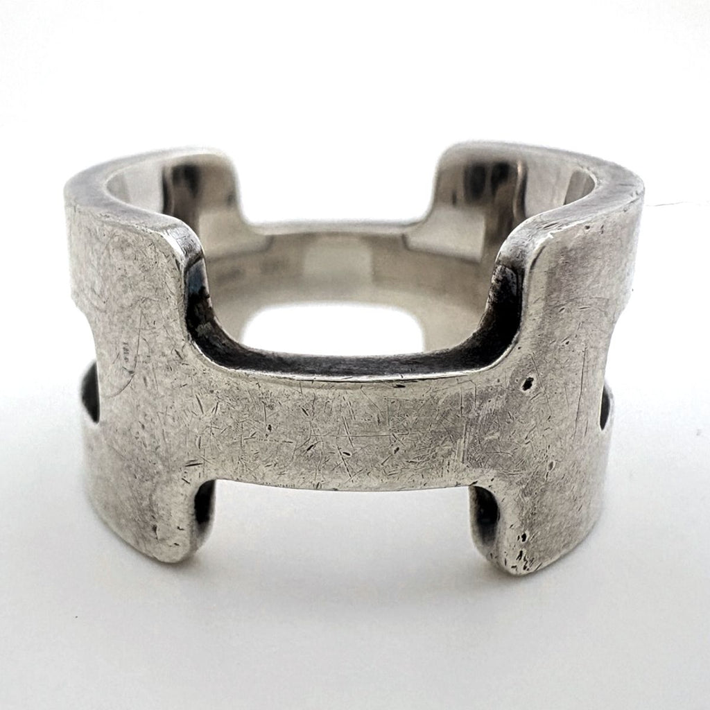 Hermes Motif Ring 925 Sterling Silver — view 2
