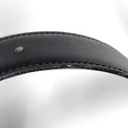 Hermes Cadena Buckle Reversible Belt Box Calf Courchevel Black Brown — view 4