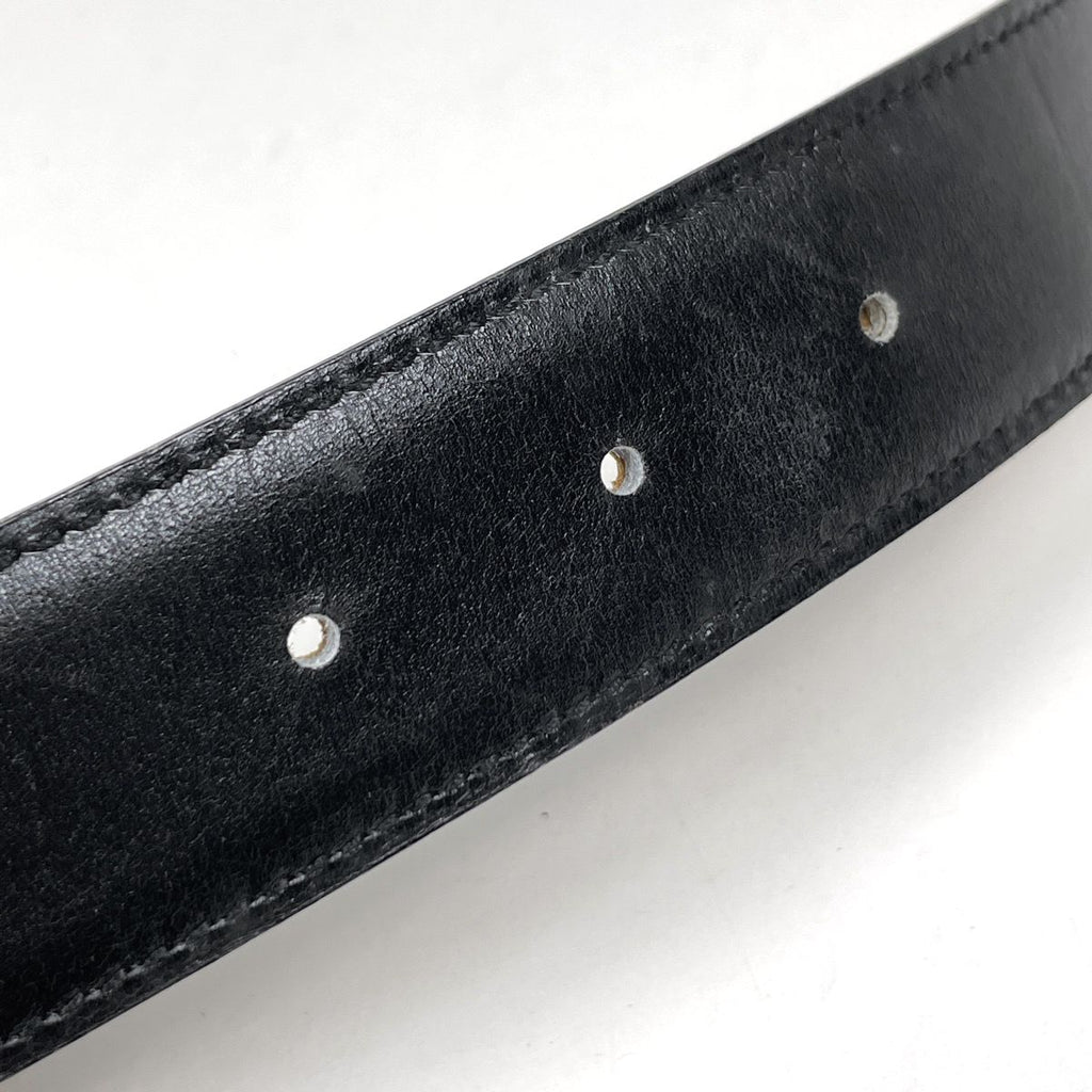 Hermes Cadena Buckle Reversible Belt Box Calf Courchevel Black Brown — view 5