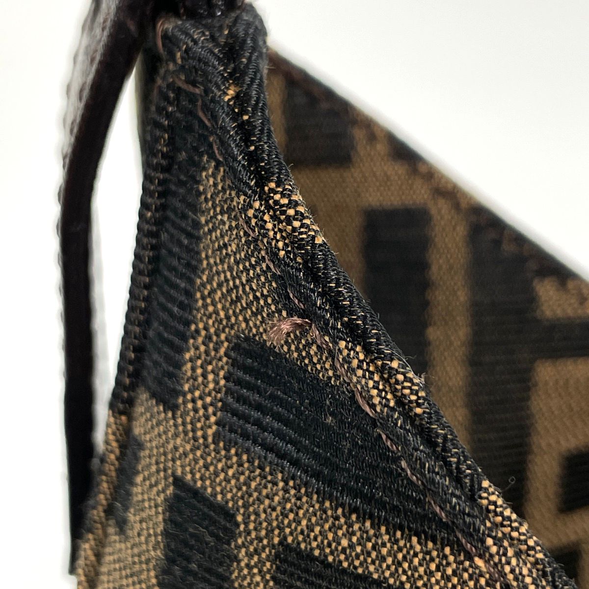 Fendi Zucca Pattern Shoulder Bag Canvas Brown — view 4