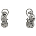 Chanel Logo Earrings 925 Sterling Silver