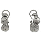 Chanel Logo Earrings 925 Sterling Silver
