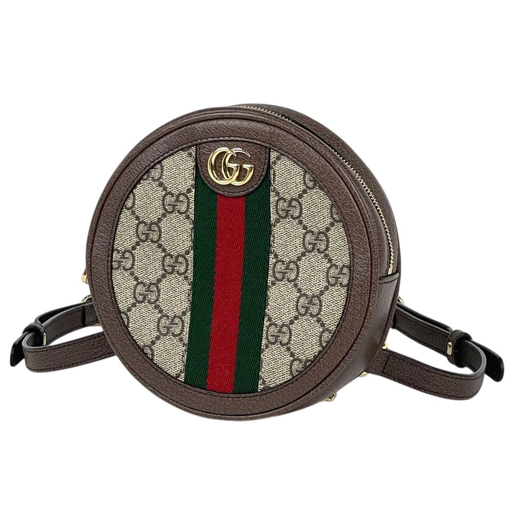 Gucci Ophidia GG Backpack Sherry Line Mini Brown