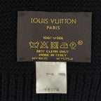 Louis Vuitton Logo Scarf LV Wool Noir — view 4