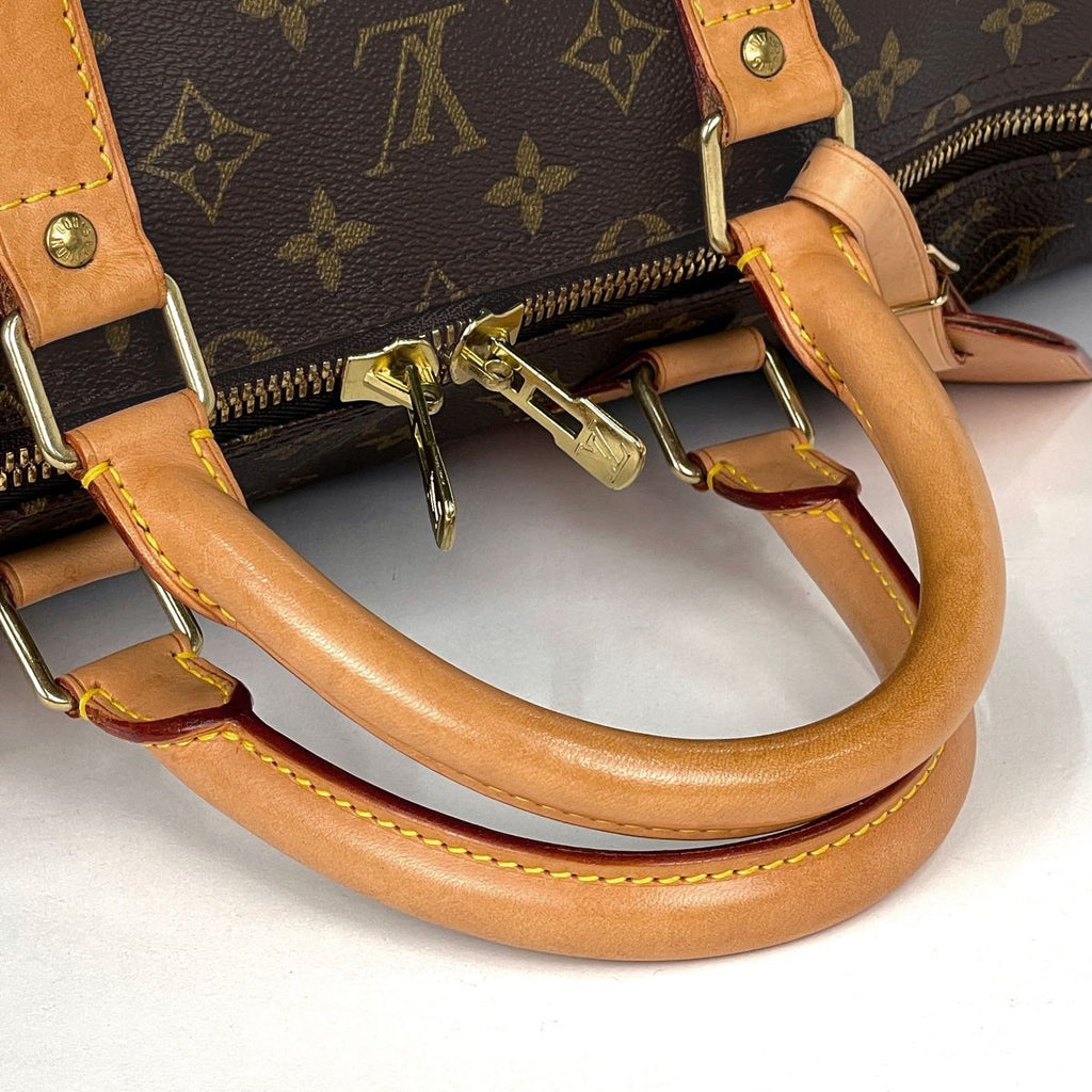 Louis Vuitton Keepall Bandouliere 55 2-Way Boston Bag Monogram Brown — view 8