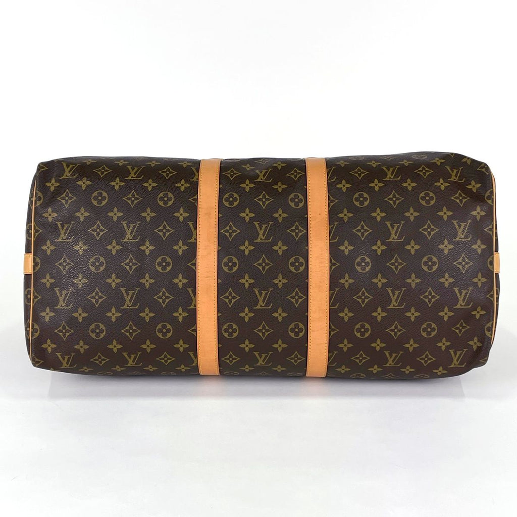Louis Vuitton Keepall Bandouliere 55 2-Way Boston Bag Monogram Brown — view 2