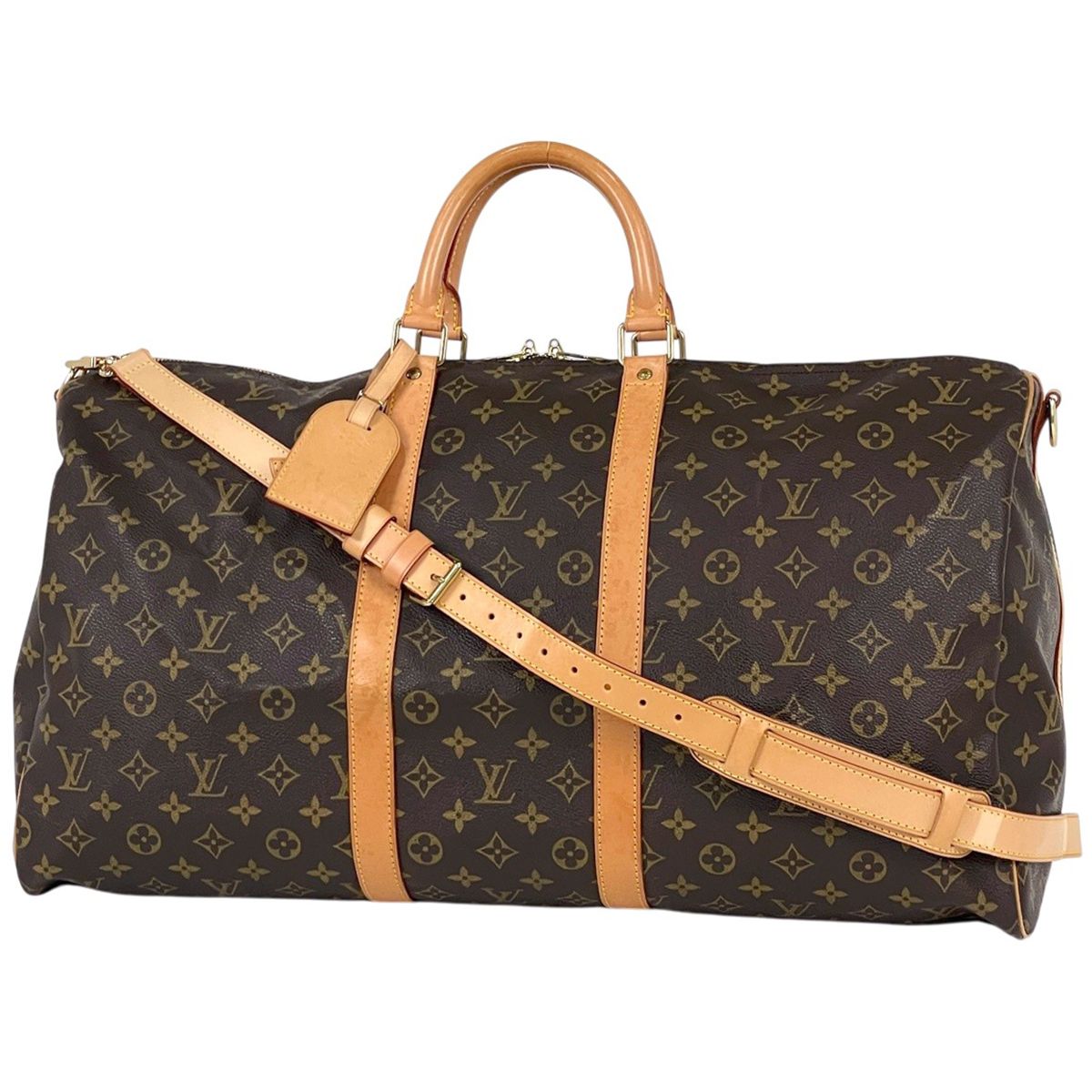 Louis Vuitton Keepall Bandouliere 55 2-Way Boston Bag Monogram Brown