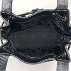 Chanel CC Logo Shoulder Bag Caviar Leather Black — view 8