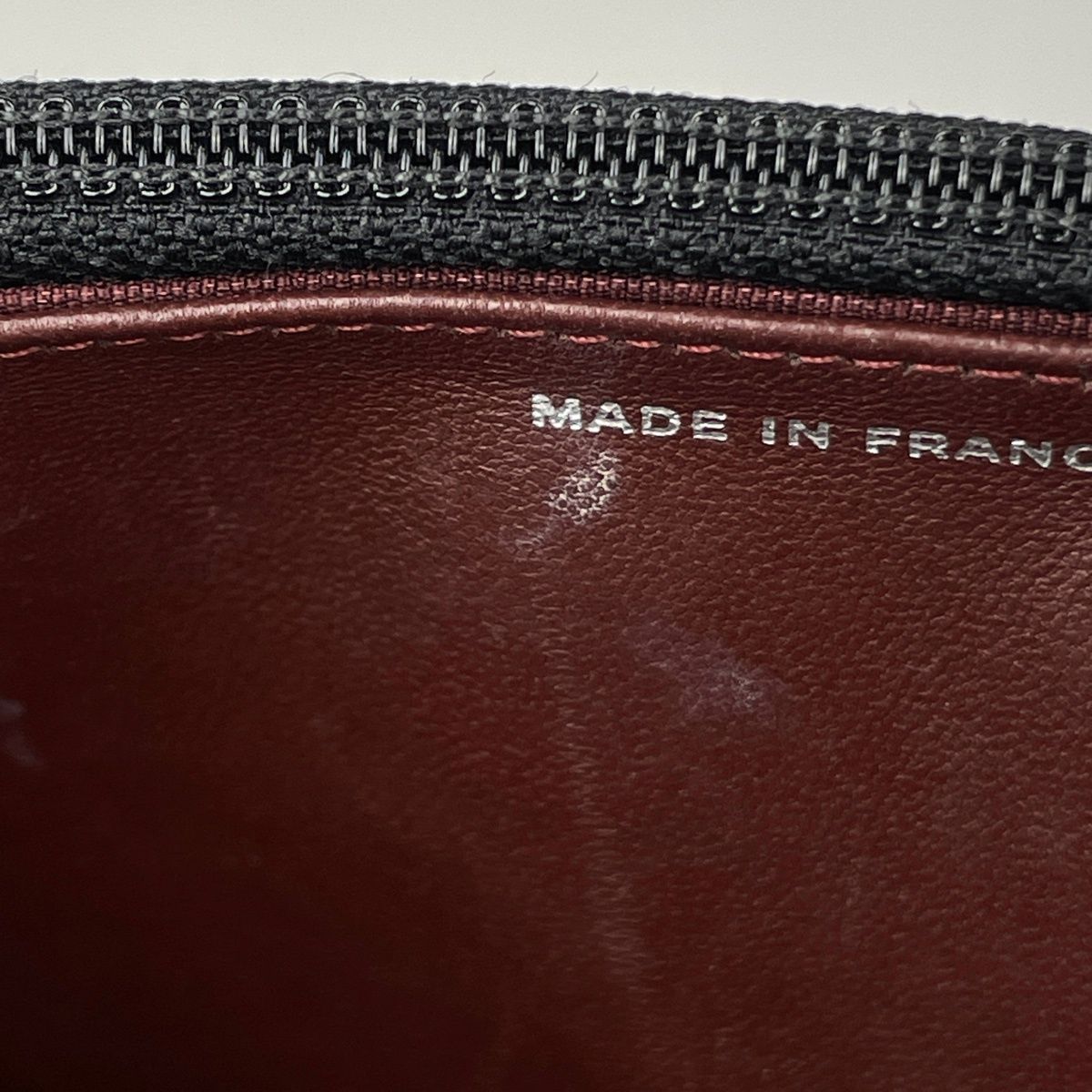 Chanel CC Logo Chain Wallet Shoulder Bag Leather Black — view 9